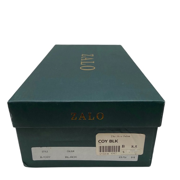 ZALO Black Faille Silk Koi Fish Embroidered Smoking Loafers - Picture 10 of 10